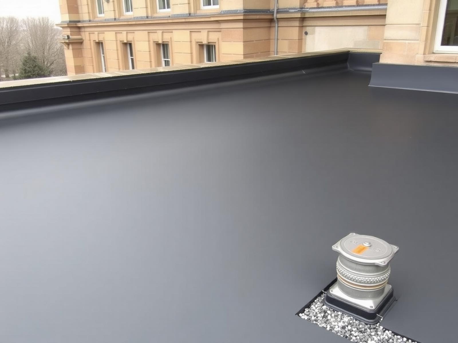 Bitumen met dakranddetail — Strakke afwerking op bovenwoning